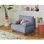 Voir la diapositive 5 : BEST MOBILIER Cristal - fauteuil - convertible avec coffre - en velours texturé
