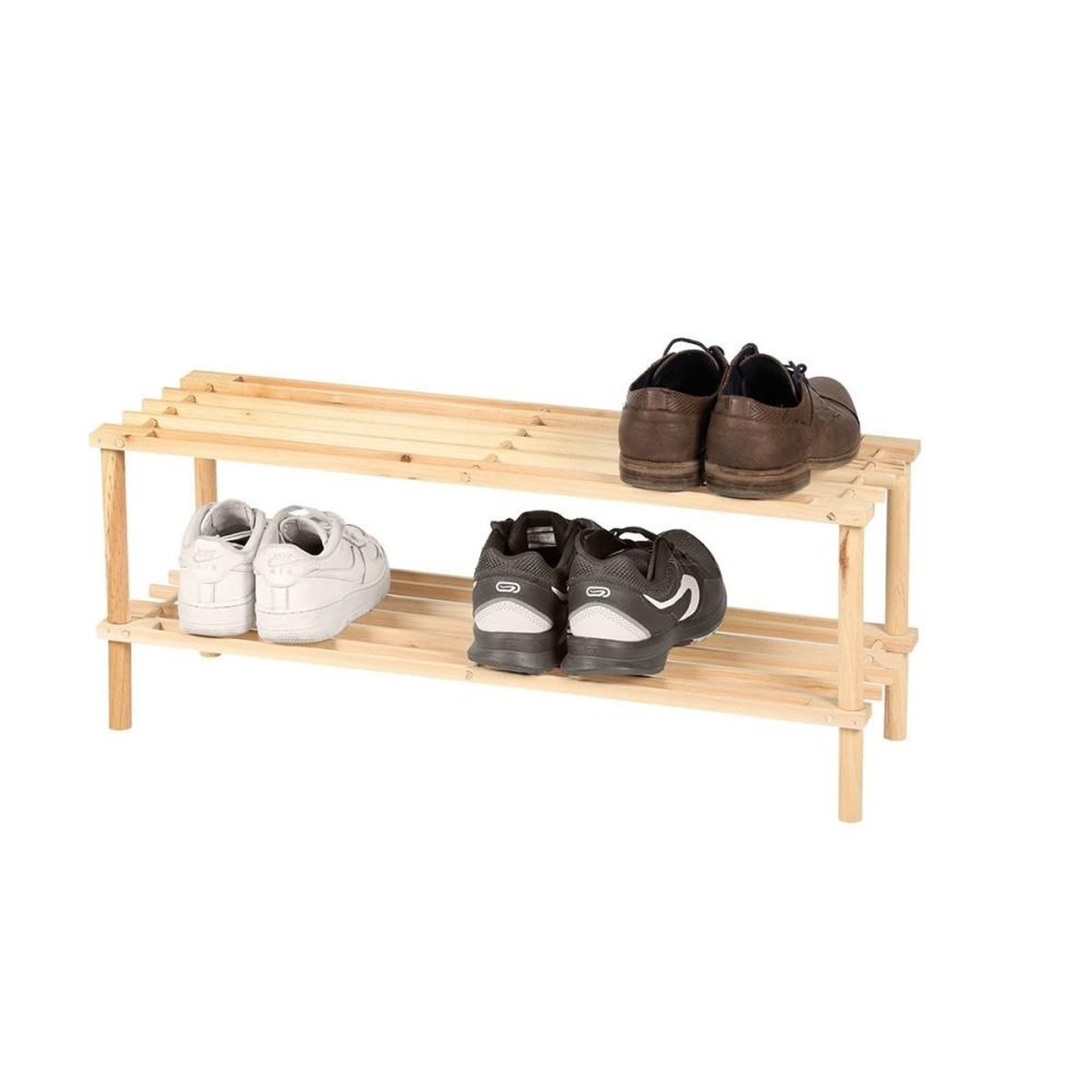 FORNORD Etagère range chaussures 2 niveaux