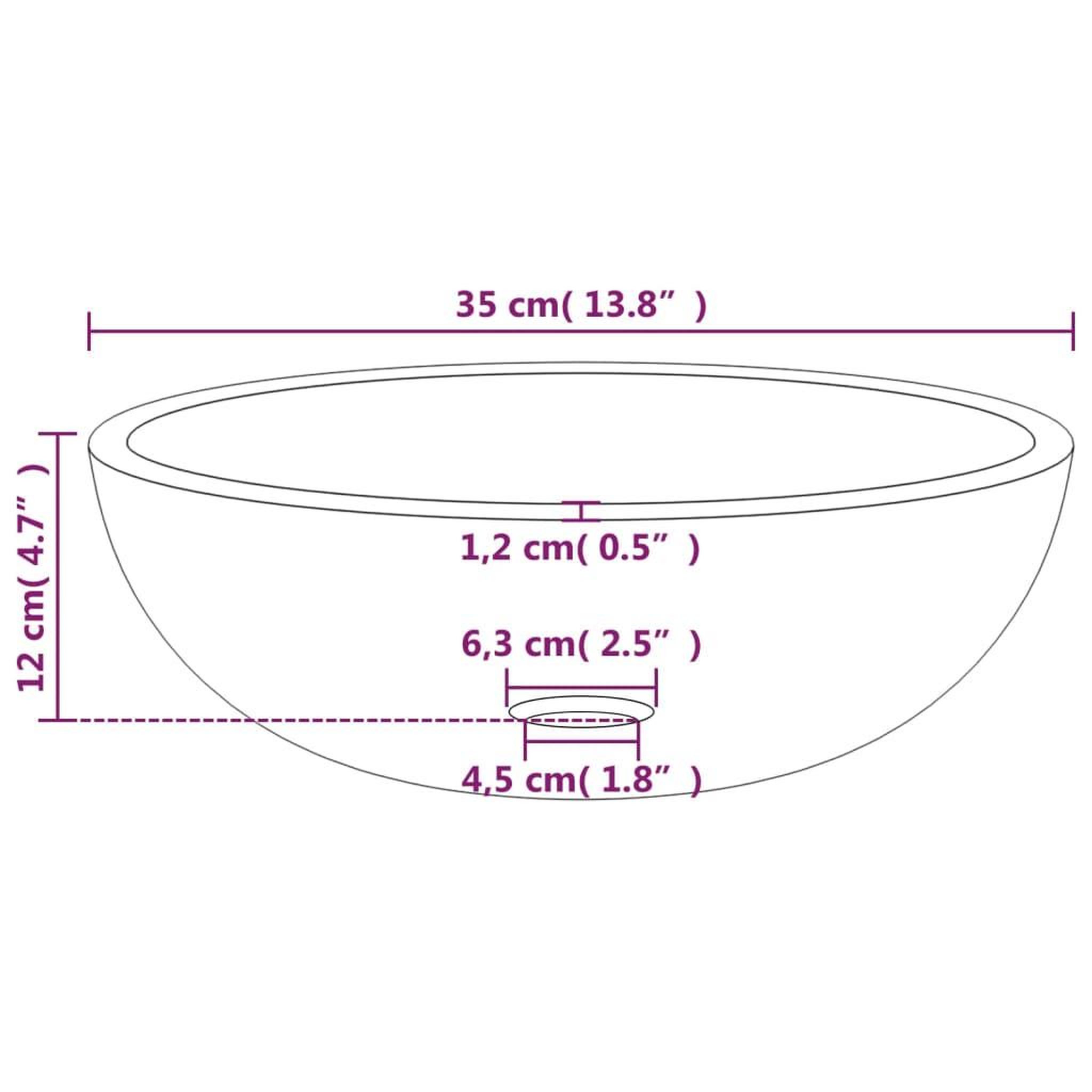 Voir la diapositive 5 : VIDAXL Lavabo Verre trempe 35x12 cm Transparent