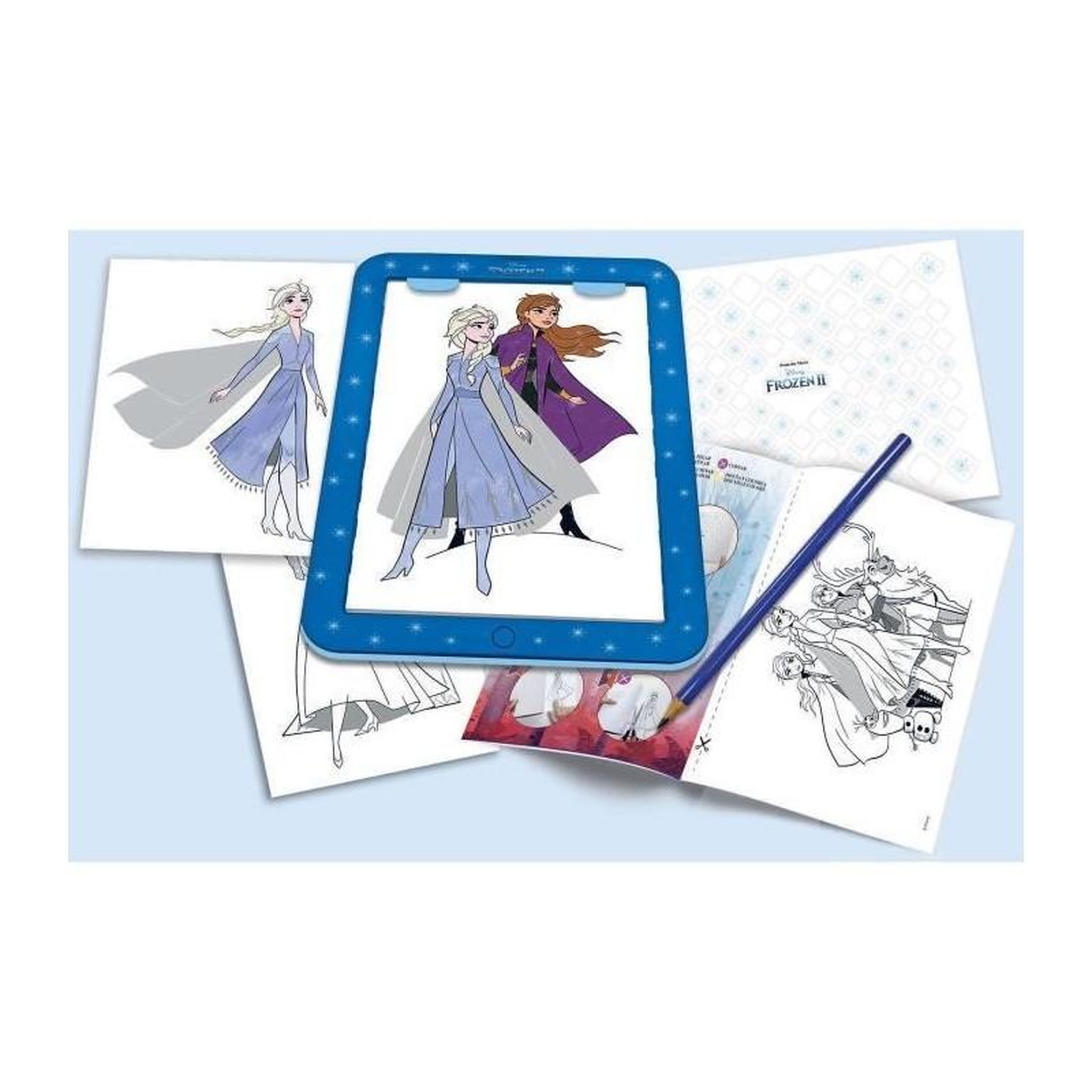 Voir la diapositive 2 : EDUCA Tablette de dessin - EDUCA - Disney La Reine des Neiges - Lumineuse avec 25 modeles - Des 5 ans