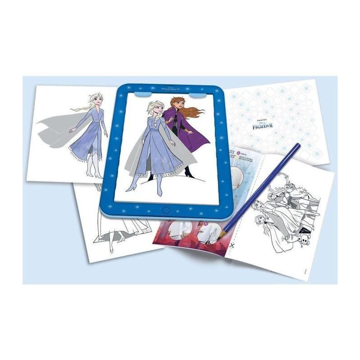 EDUCA Tablette de dessin - EDUCA - Disney La Reine des Neiges - Lumineuse avec 25 modeles - Des 5 ans