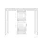 Voir la diapositive 1 : SWEEEK Persienne à lames orientables 100cm pour pergola bioclimatique aluminium 3x3m V2 4x3m 6x3m Triomphe
