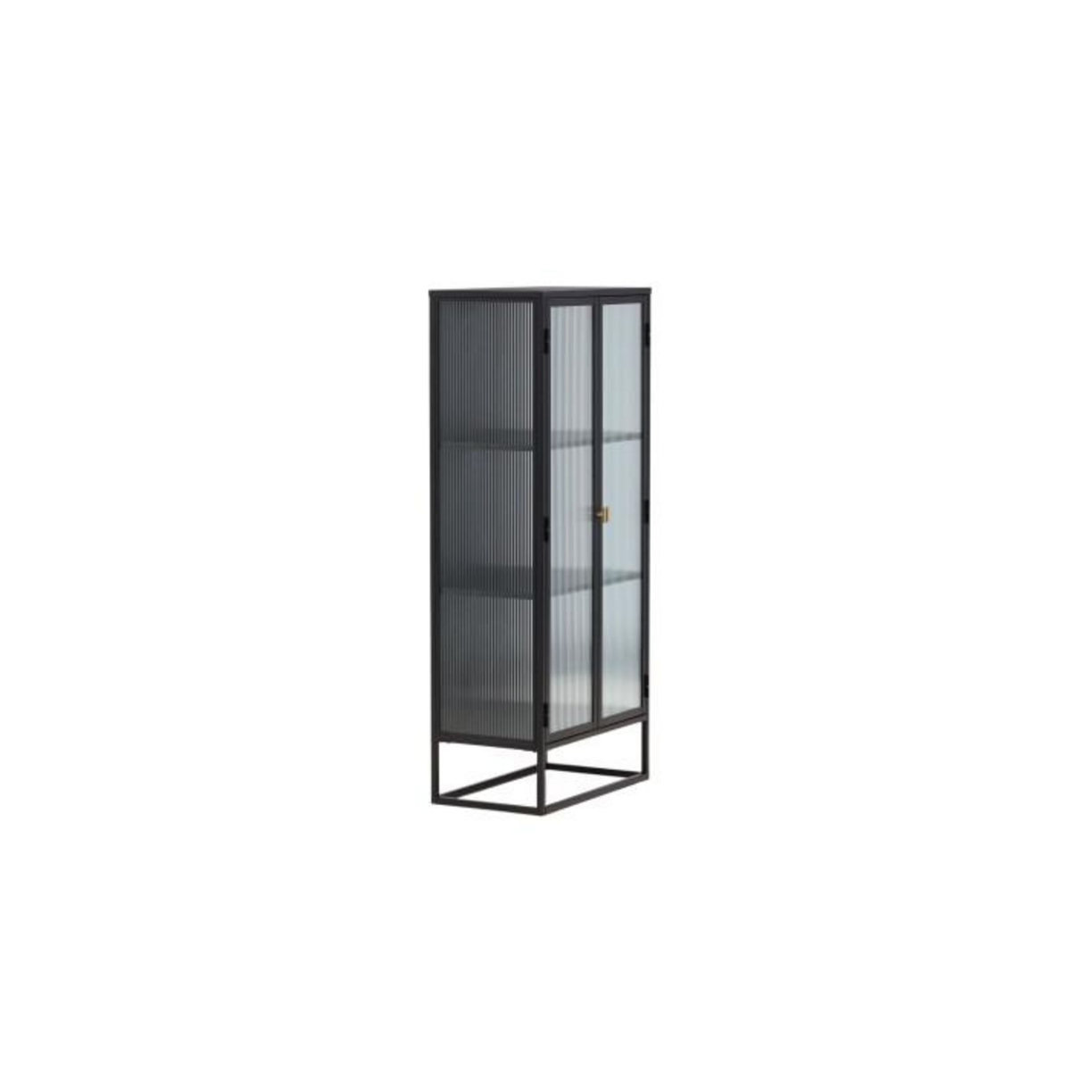 Paris Prix Vitrine 2 Portes Design  Garis  160cm Noir