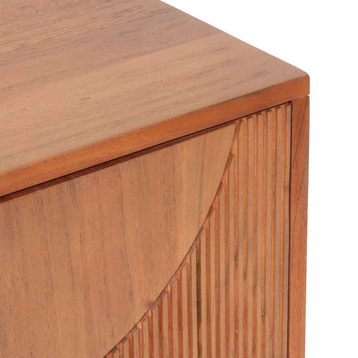 ATMOSPHERA Buffet 3 portes en bois massif NANDA - Marron