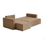 Voir la diapositive 3 : BEST MOBILIER Topaze - canapé d'angle réversible - 4 places - convertible avec coffre - en velours côtelé plat