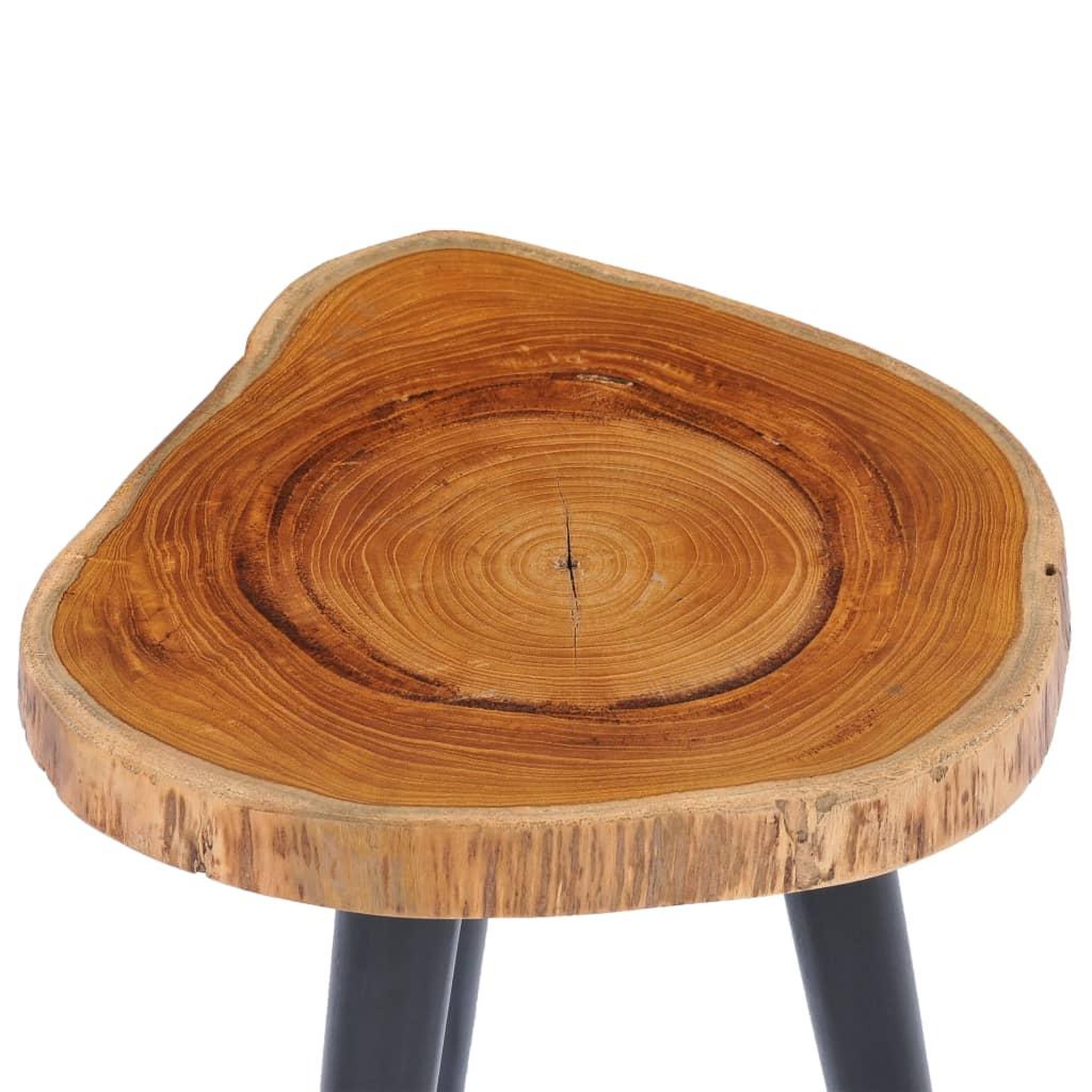 Voir la diapositive 3 : VIDAXL Table basse 40x45 cm teck solide