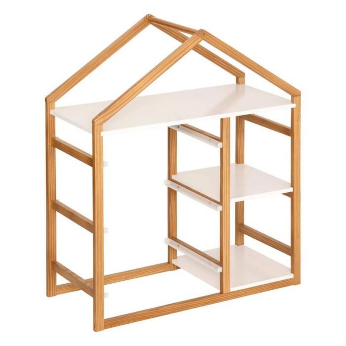 Atmosphera Kids Bibliothèque Enfant Maison  Bako  82cm Blanc