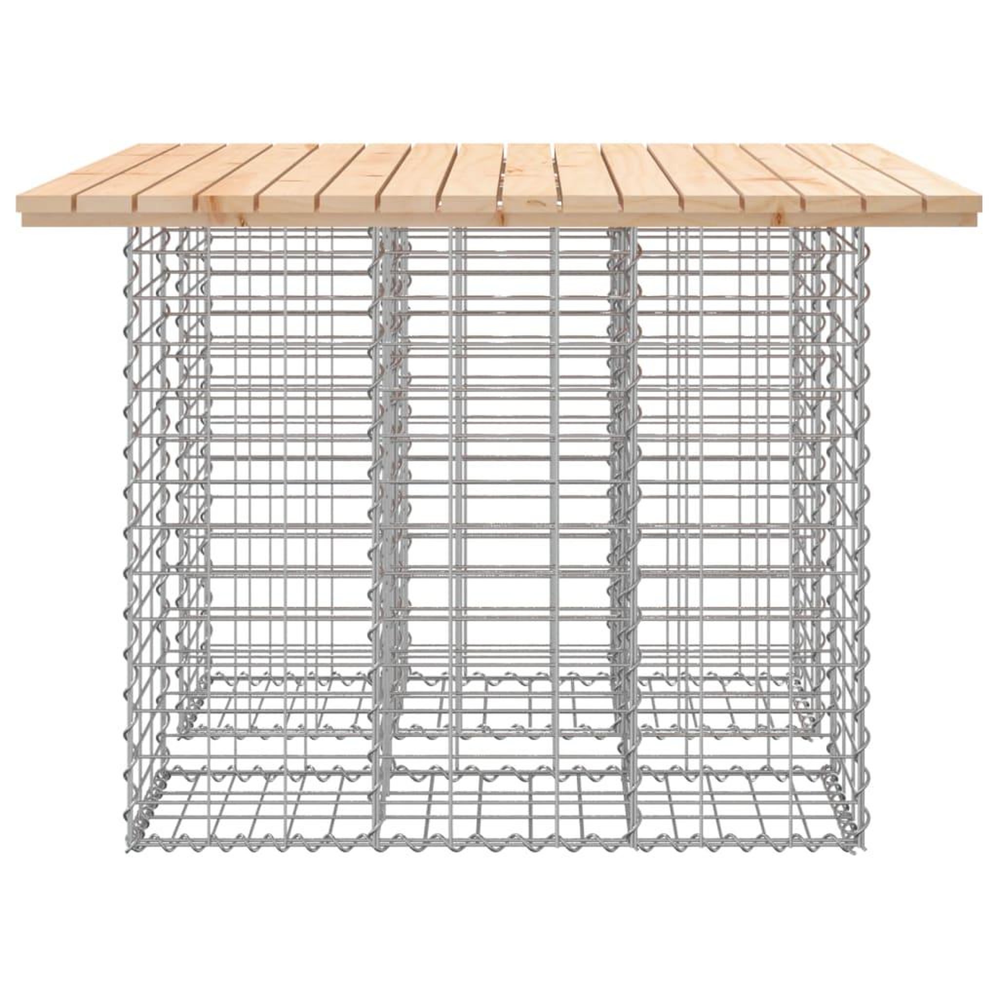 Voir la diapositive 4 : VIDAXL Banc de jardin design de gabion 100x102x72cm bois massif de pin