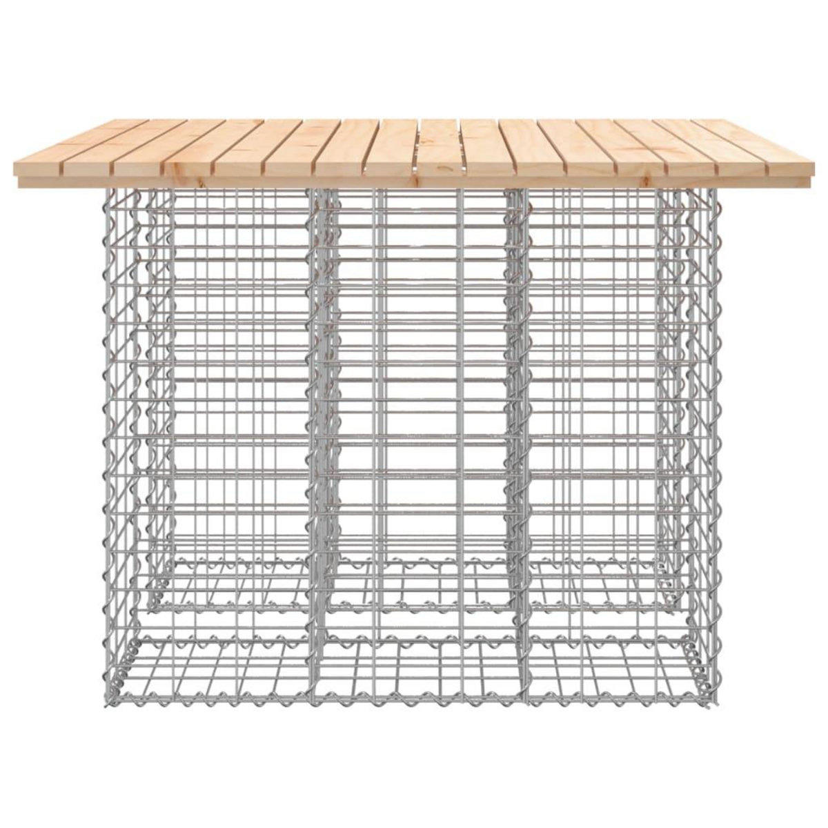 VIDAXL Banc de jardin design de gabion 100x102x72cm bois massif de pin