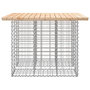 Voir la diapositive 4 : VIDAXL Banc de jardin design de gabion 100x102x72cm bois massif de pin