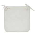 ATMOSPHERA Galette de Chaise Uni  Lilou  38x38cm Ivoire
