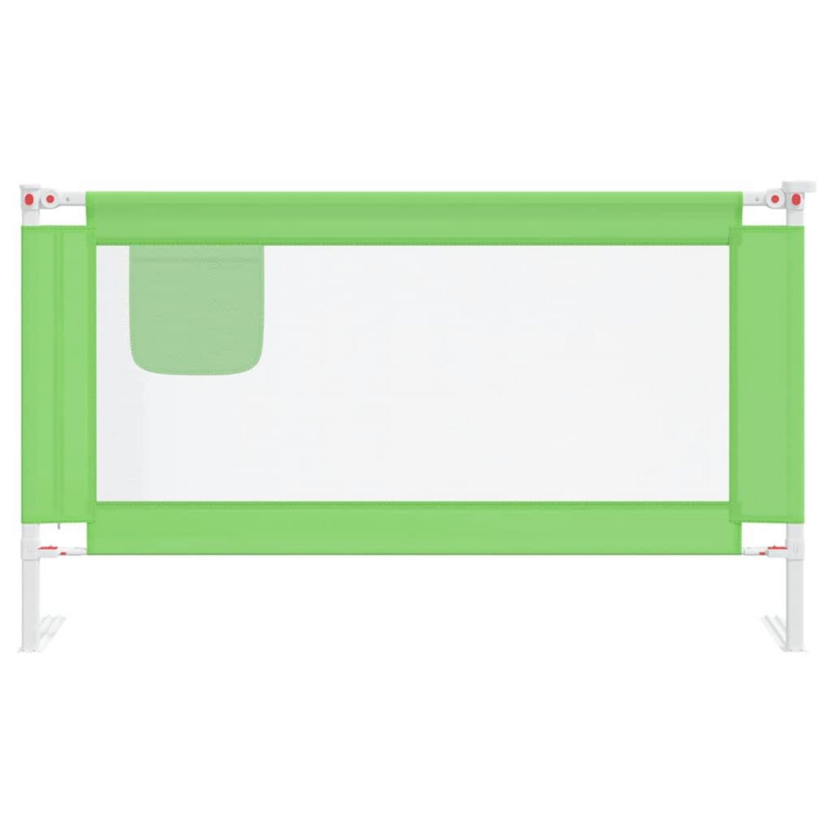 VIDAXL Barriere de securite de lit d'enfant Vert 140x25 cm Tissu