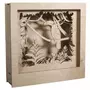 Rayher Cadre décoratif en bois à motif 3D - 24 x 24 x 6,5 cm - Toucan