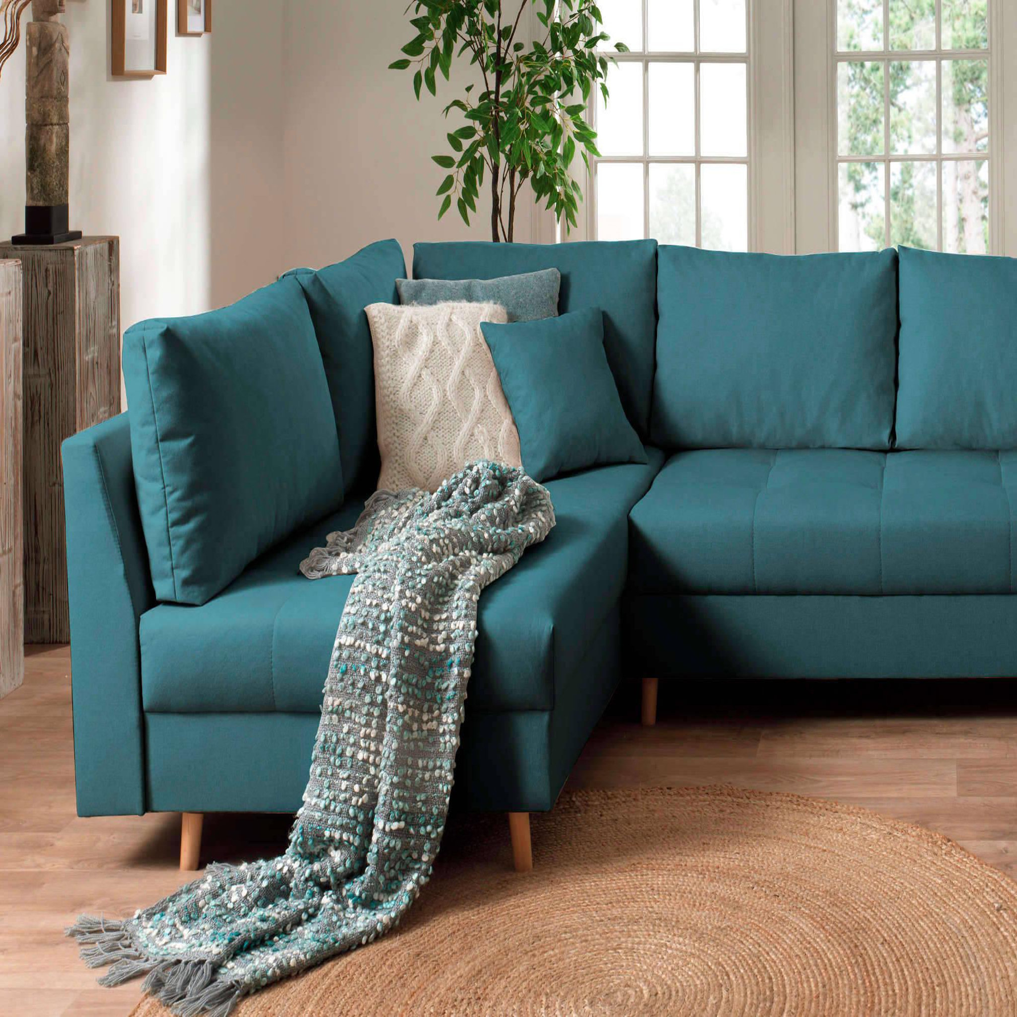 Voir la diapositive 3 : LISA DESIGN Rune - canapé panoramique - 7 places - style scandinave - gauche