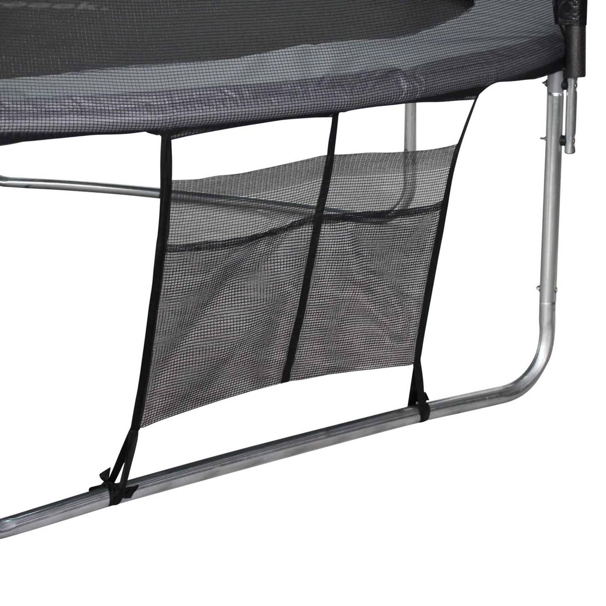 SWEEEK Trampoline 400cm gris avec filet de protection.  échelle. bâche. filet pour chaussures. kit d'ancrage  - Mercure XXL- Trampoline de jardin 400 cm 4m| Qualité PRO.|Normes EU.