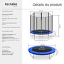 Voir la diapositive 6 : tectake Trampoline modèle B Ø 244 cm, certifié GS pour un maximum de sécurité noir/bleu