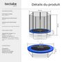 Voir la diapositive 6 : tectake Trampoline modèle B Ø 244 cm, certifié GS pour un maximum de sécurité noir/bleu