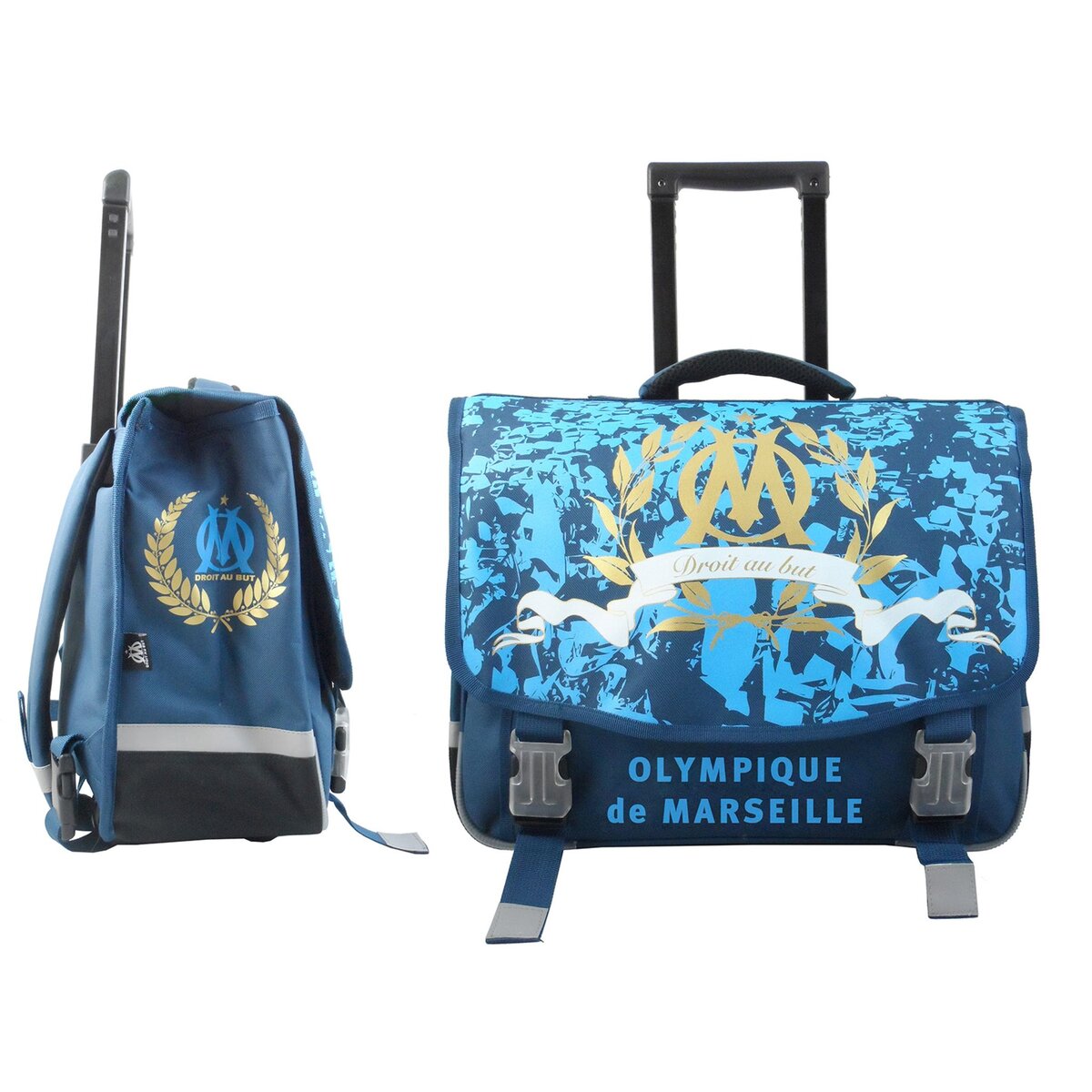 Cartable roulettes 41 cm Olympique de Marseille pas cher Auchan