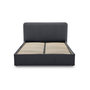Voir la diapositive 5 : BEST MOBILIER Goyave - lit coffre - 160x200 - en tissu - sommier inclus
