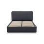 Voir la diapositive 5 : BEST MOBILIER Goyave - lit coffre - 160x200 - en tissu - sommier inclus