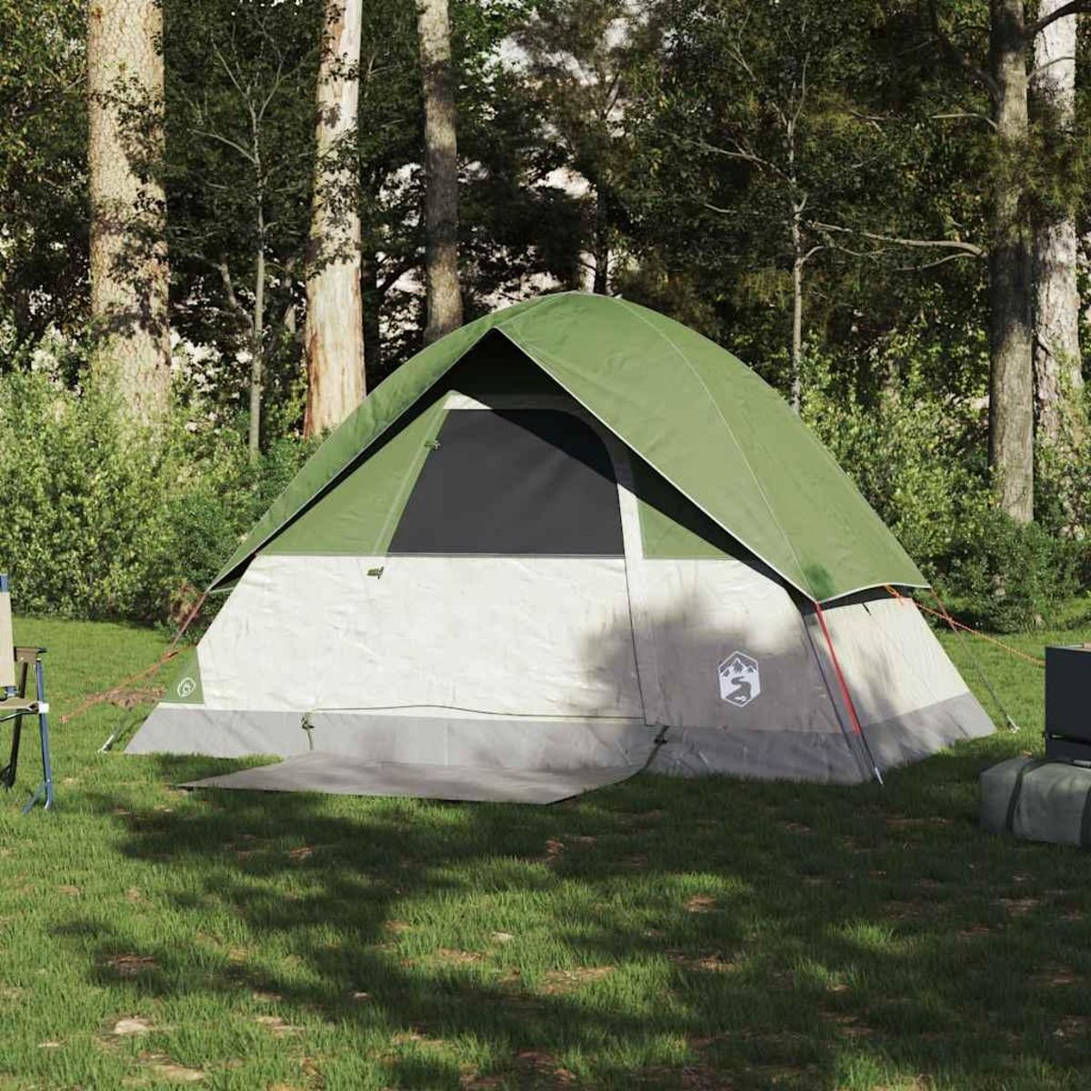 VIDAXL Tente de camping a dome 2 personne vert impermeable