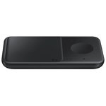 Samsung Samsung EP-P4300TBEGEU chargeur d'appareils mobiles Écouteurs, Smartphone, Smartwatch Noir Recharge sans fil Charge rapide Intérieure