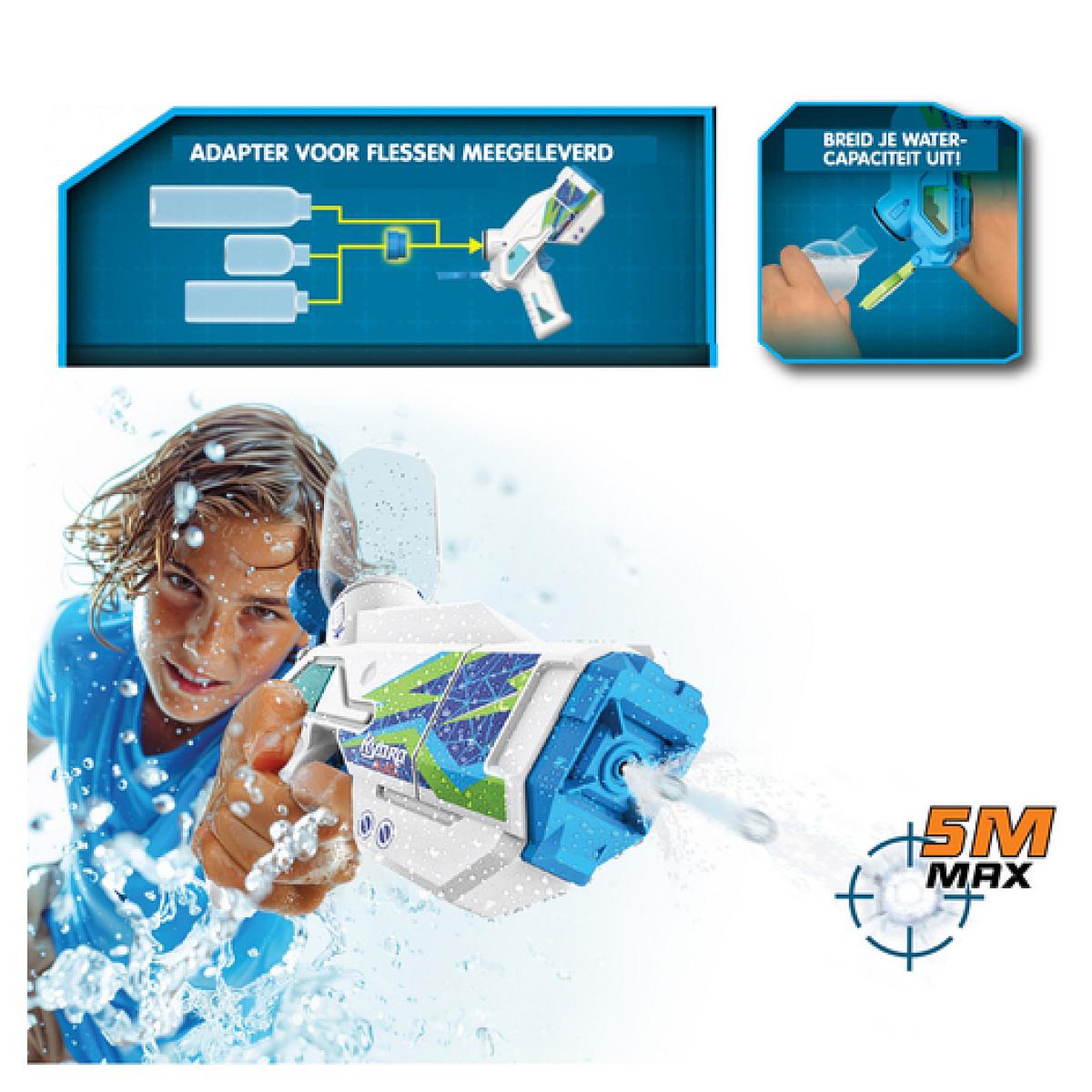 Voir la diapositive 5 : SILVERLIT Pistolets à eau X 2 et ballon à eau 100 ml -