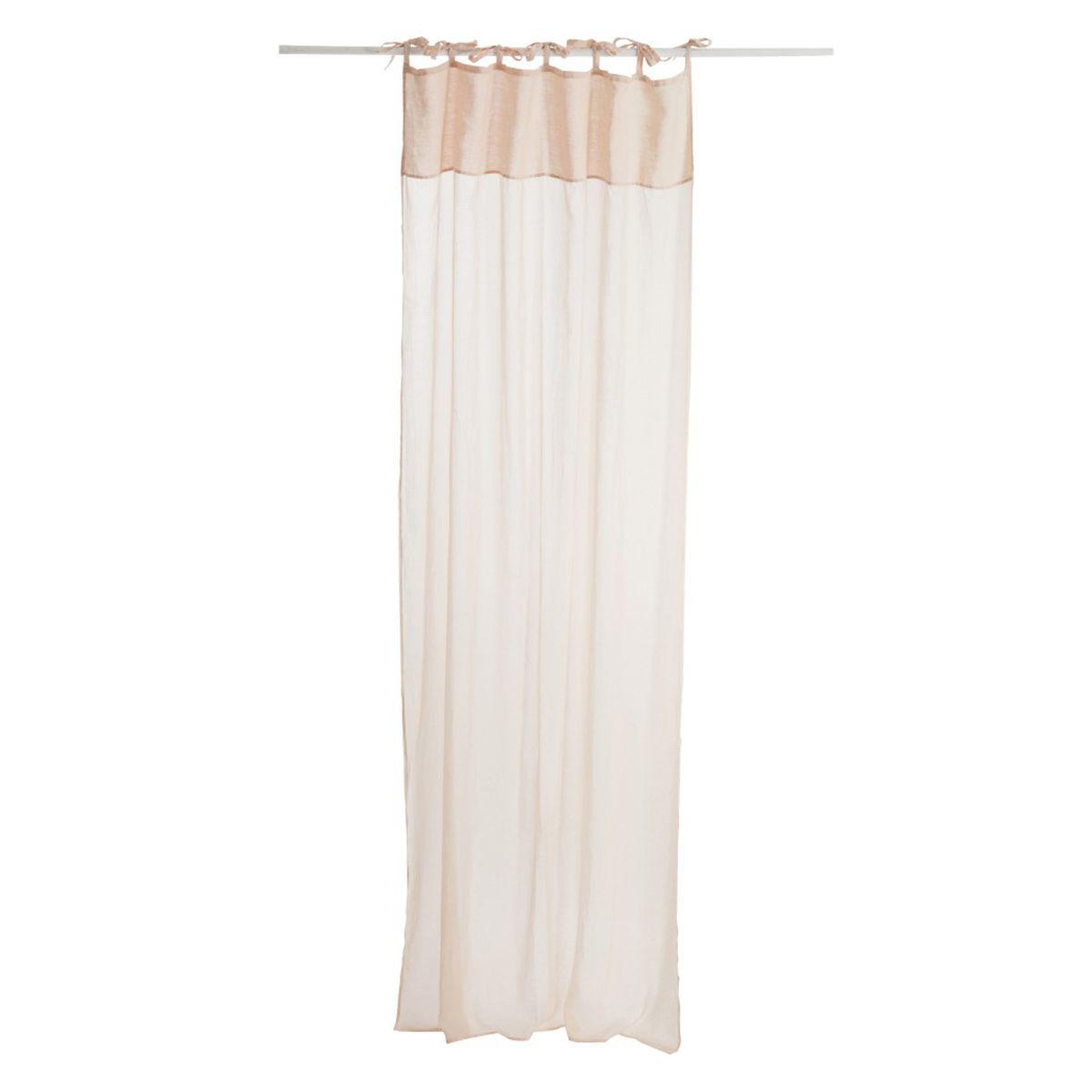 J-LINE Rideau voilage  faded  140x290cm rose saumon