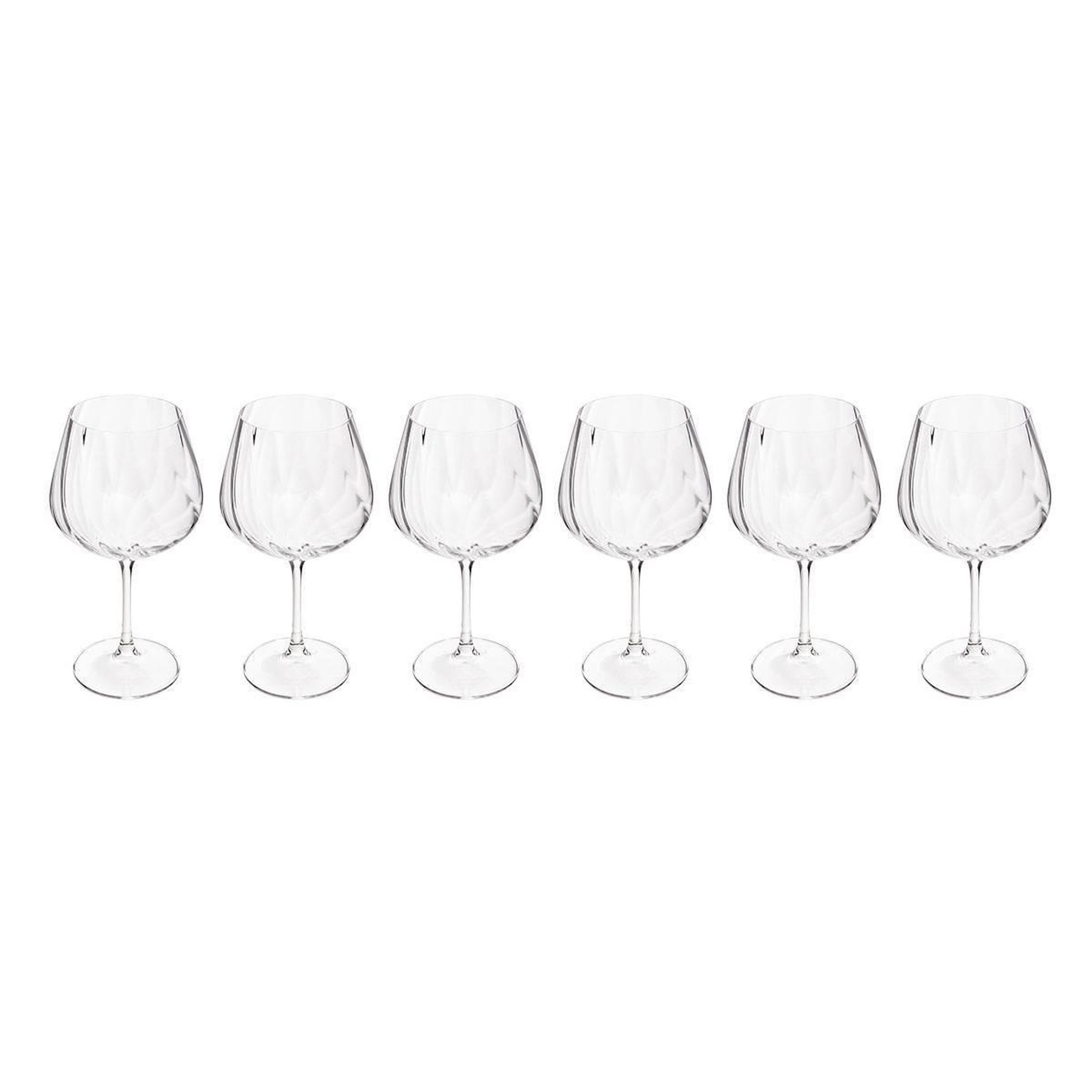 SECRET DE GOURMET Lot de 6 verres à gin  neva  72cl transparent