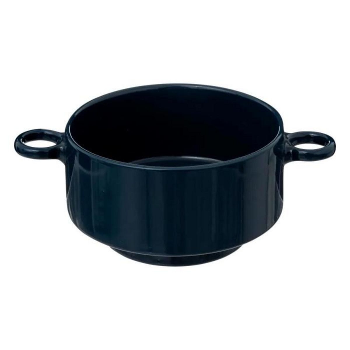 SECRET DE GOURMET Lot de 6 Bols en Céramique  Anne  51cl Bleu Encre