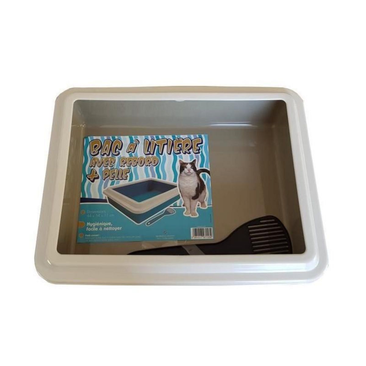 AIME AIME Bac a litiere avec rebord + Pelle - Pour chat