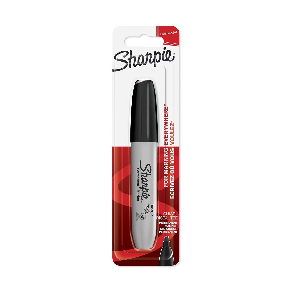 BIC Marqueur Sharpie Chisel Noir