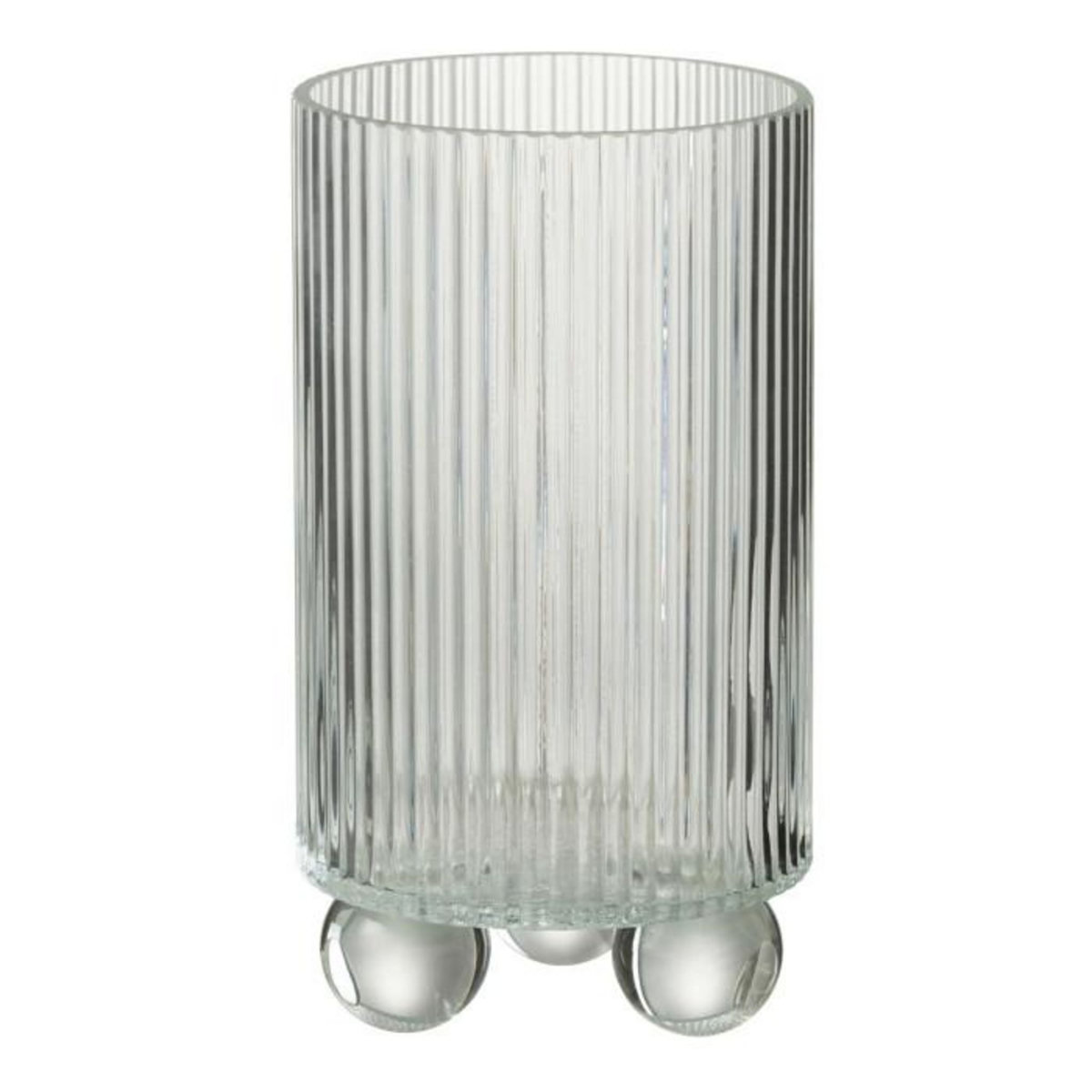 Paris Prix Photophore Vase en Verre  Clara  21cm Transparent