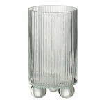 Paris Prix Photophore Vase en Verre  Clara  21cm Transparent