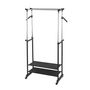 Voir la diapositive 4 : Wenko Penderie double portant mobile - H. 117/169 cm