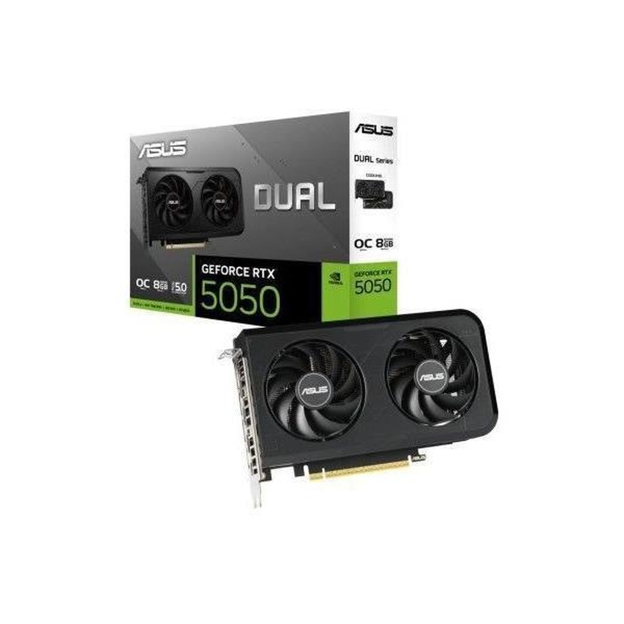 Voir la diapositive 3 : ASUS Carte graphique - asus - dual rtx 5050 o8g - 8 go gddr6 - 320 go/s - 8k 120hz