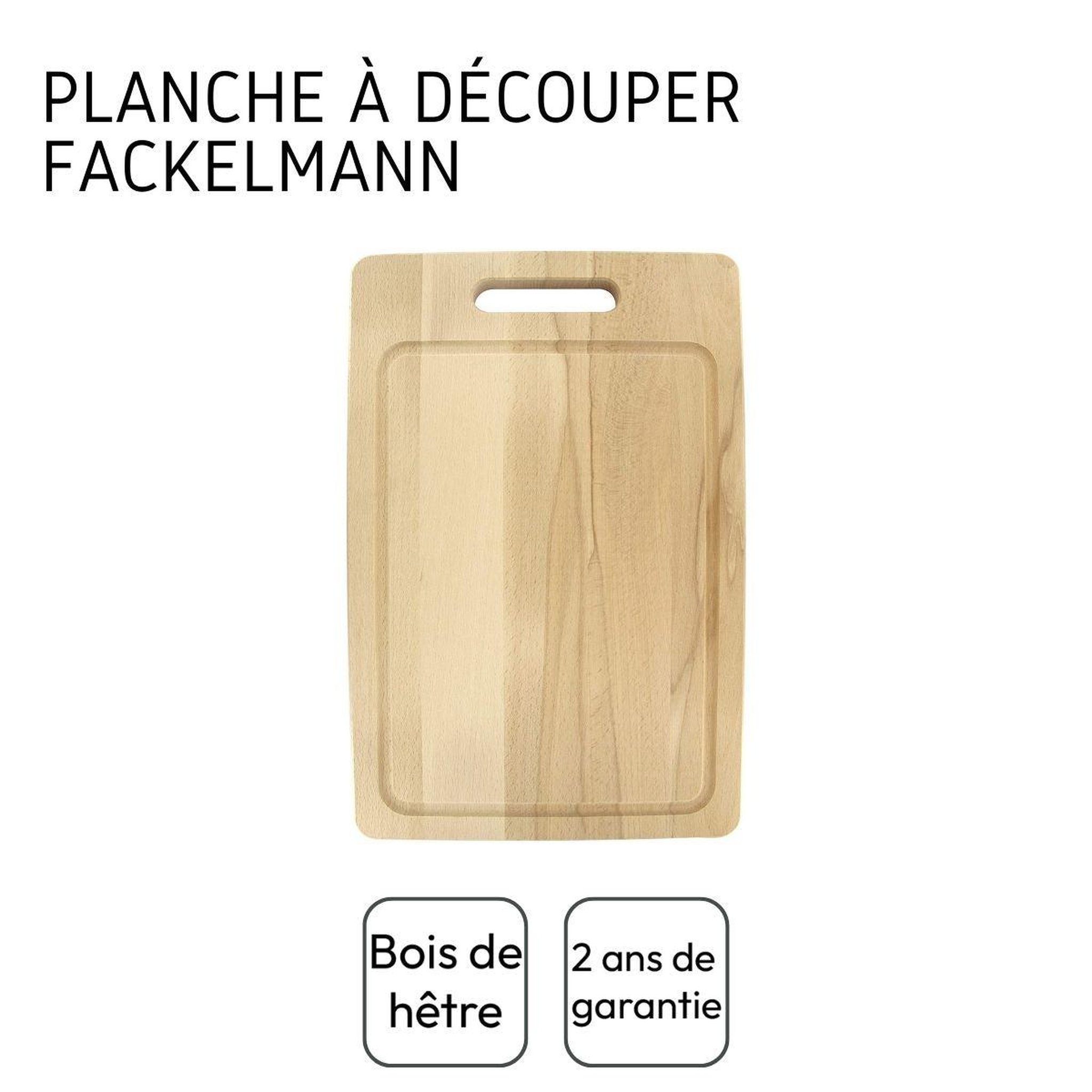 Voir la diapositive 4 : Fackelmann Planche à découper rectangulaire en bois 44 x 30 cm fackelmann wood edition