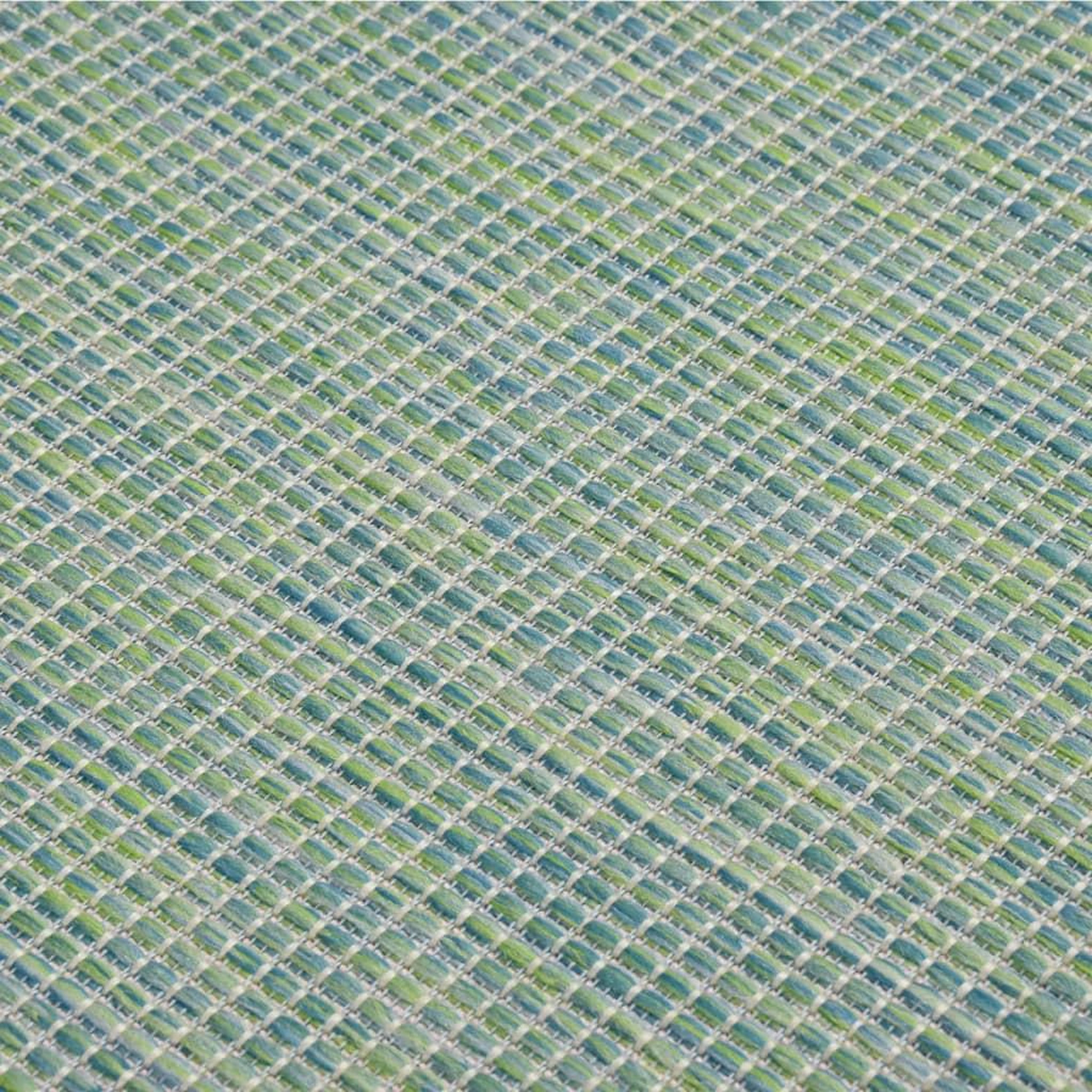 Voir la diapositive 5 : VIDAXL Tapis a tissage plat d'exterieur 140x200 cm Turquoise