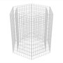 Voir la diapositive 3 : VIDAXL Lit sureleve a gabion hexagonale 100x90x100 cm