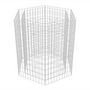 Voir la diapositive 3 : VIDAXL Lit sureleve a gabion hexagonale 100x90x100 cm