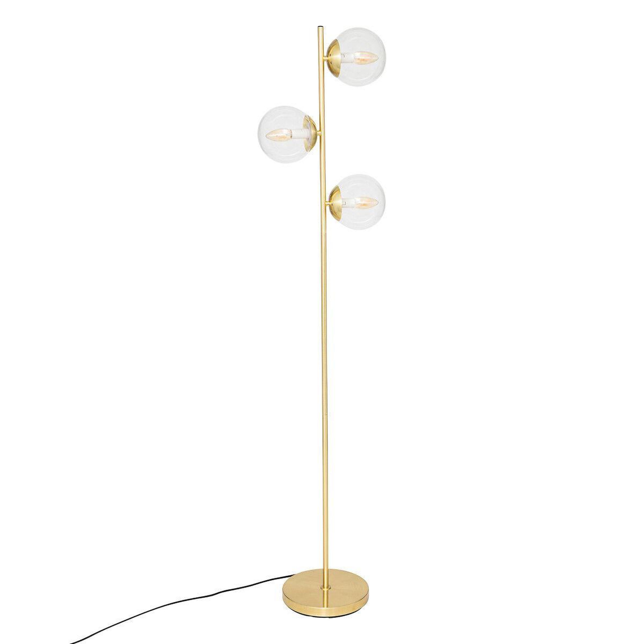 ATMOSPHERA Lampadaire en métal  le collectionneur  162cm or