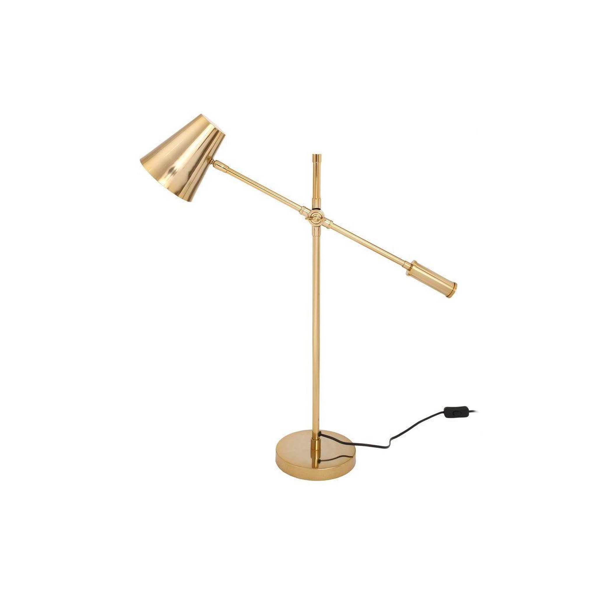 Voir la diapositive 3 : Paris Prix Lampe à poser industriel  celeste  74cm or