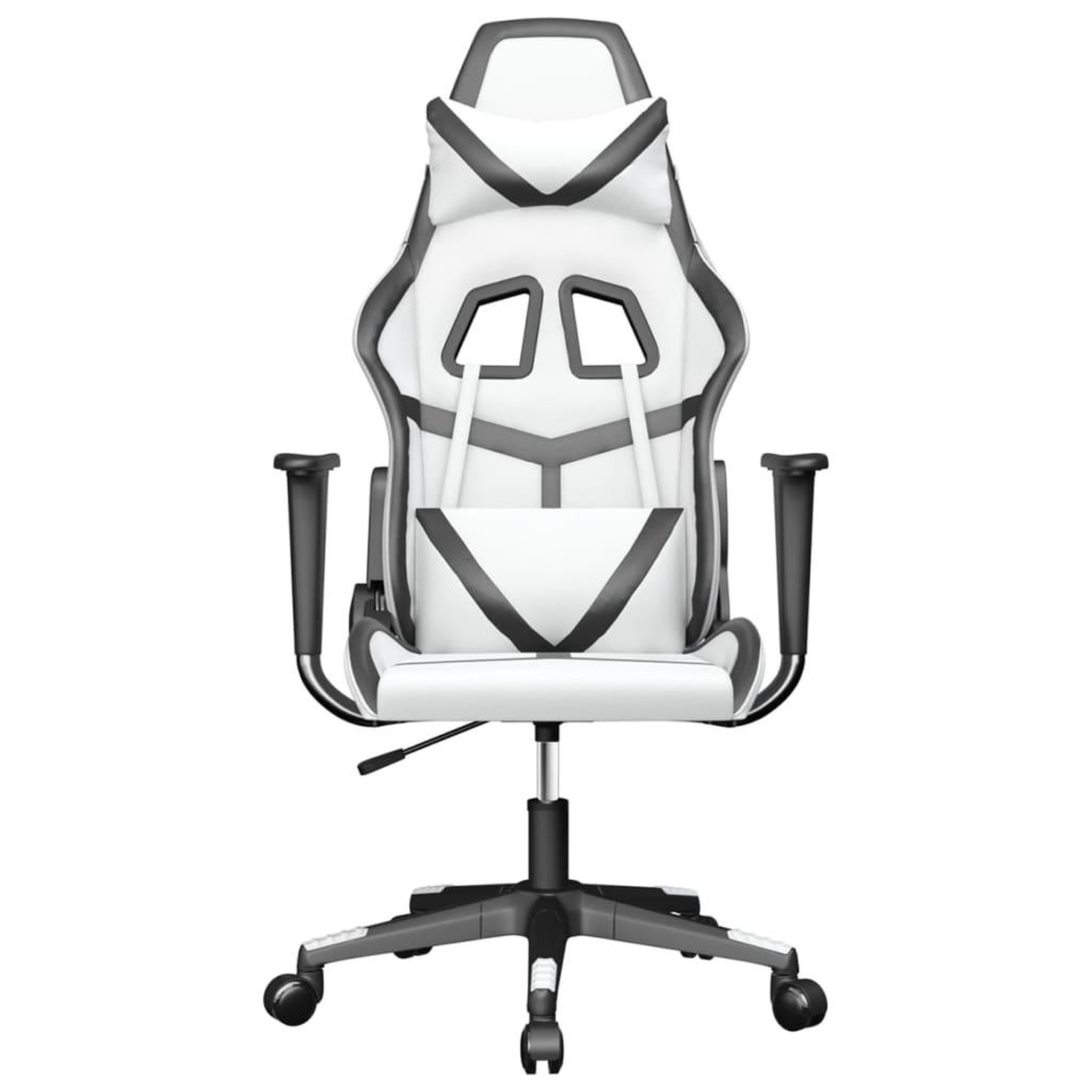 Voir la diapositive 3 : VIDAXL Chaise de jeu Blanc et noir Similicuir