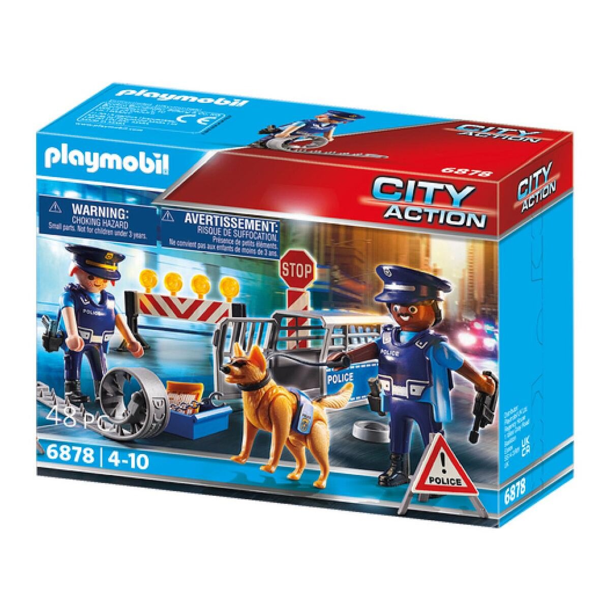 PLAYMOBIL 6878 Barrage de police city action