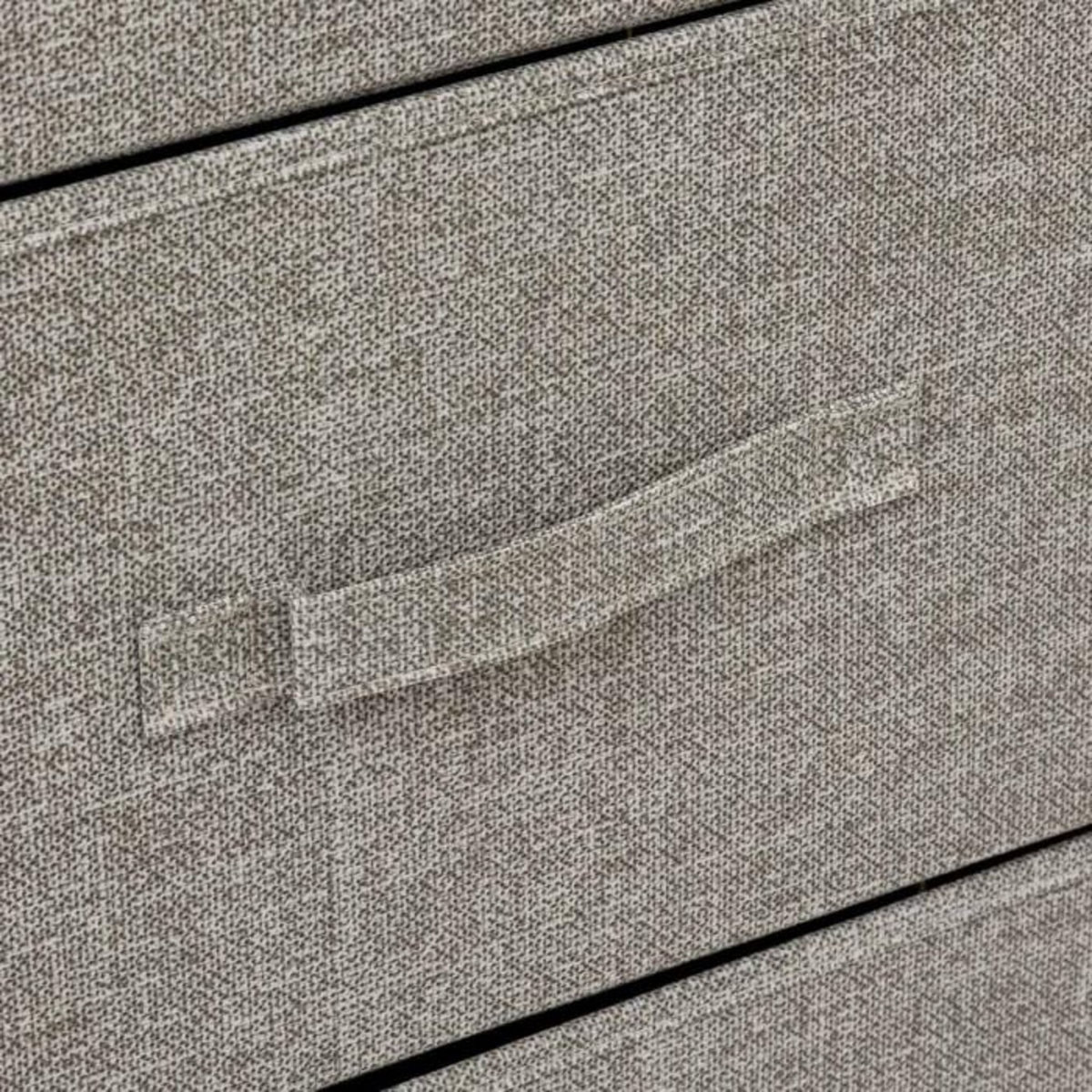 FIVE Meuble de Rangement 5 Tiroirs  Tissa  114cm Gris Clair