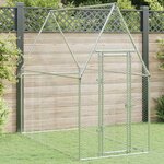 VIDAXL Cage pour poules argente 200x100x190 cm acier galvanise