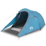 Voir la diapositive 4 : VIDAXL Tente de camping tunnel 2 personnes bleu impermeable