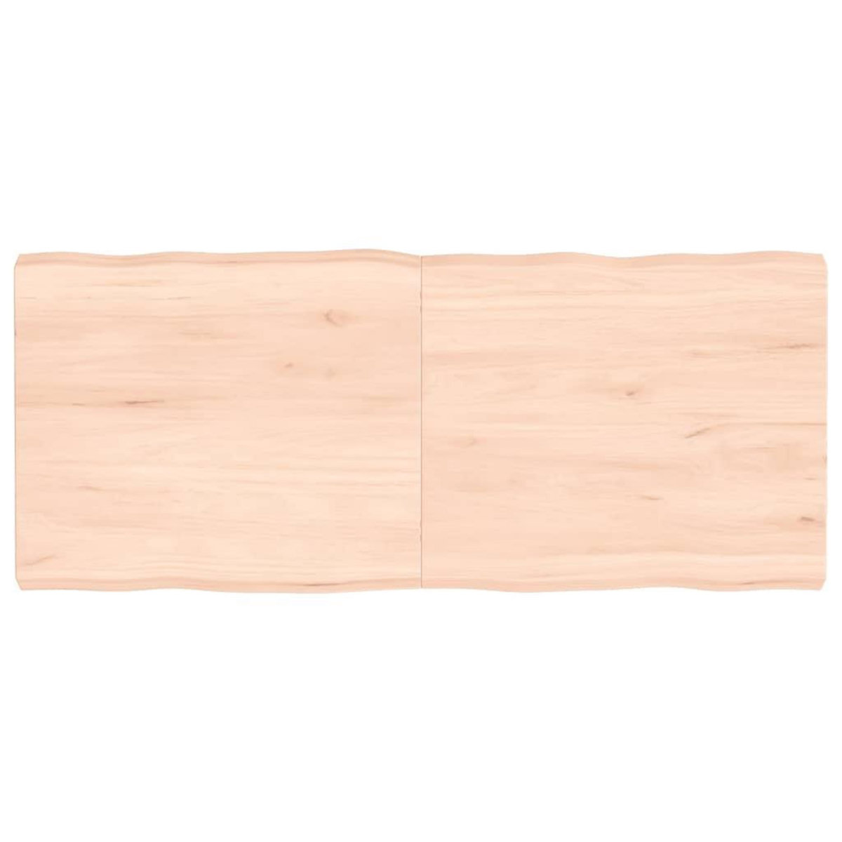 VIDAXL Dessus de table bois massif non traite bordure assortie