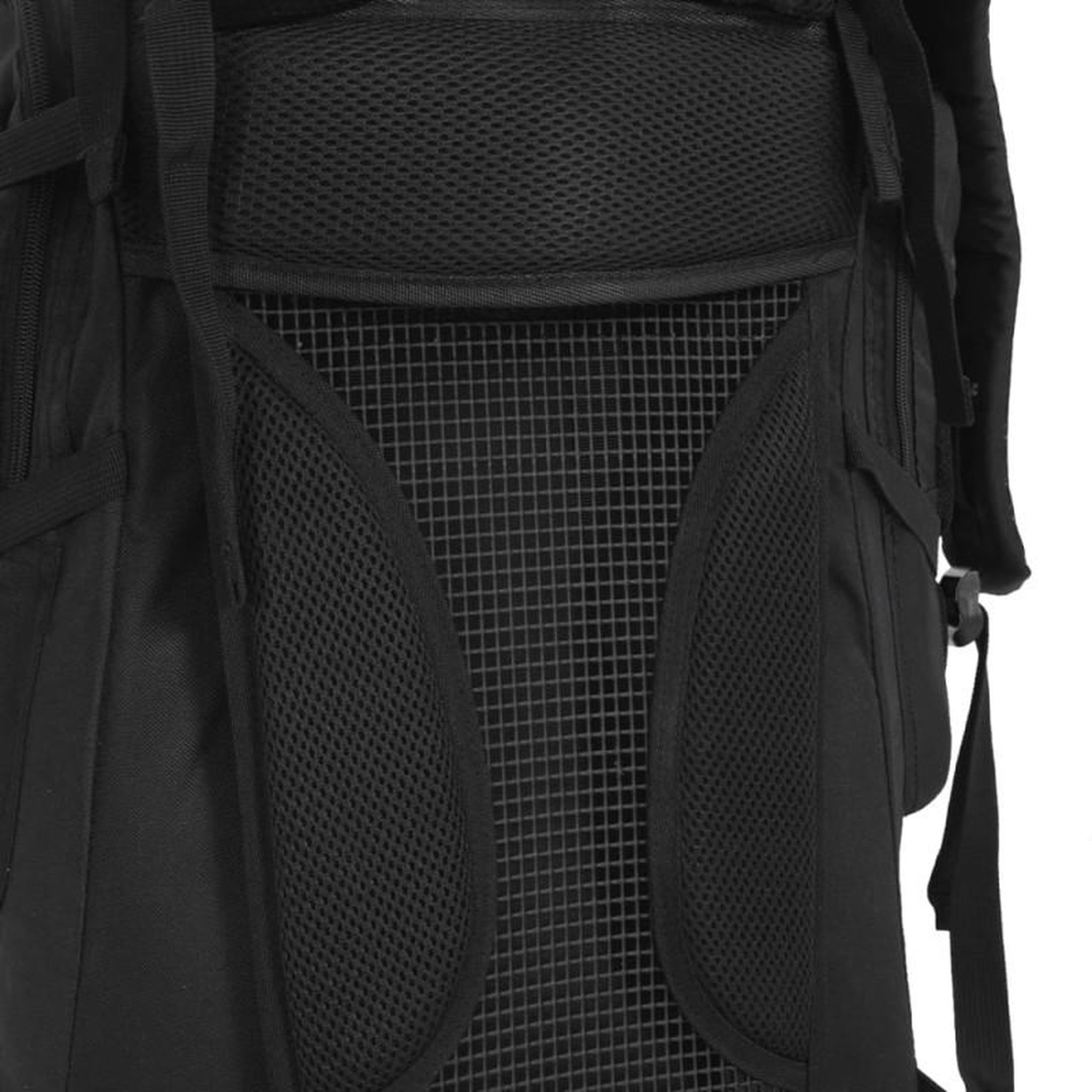 Voir la diapositive 4 : VIDAXL Sac à dos de randonnée noir 60 L tissu oxford