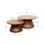 Voir la diapositive 4 : LISA DESIGN Kerala - lot de 2 tables basses gigognes - bois massif de manguier